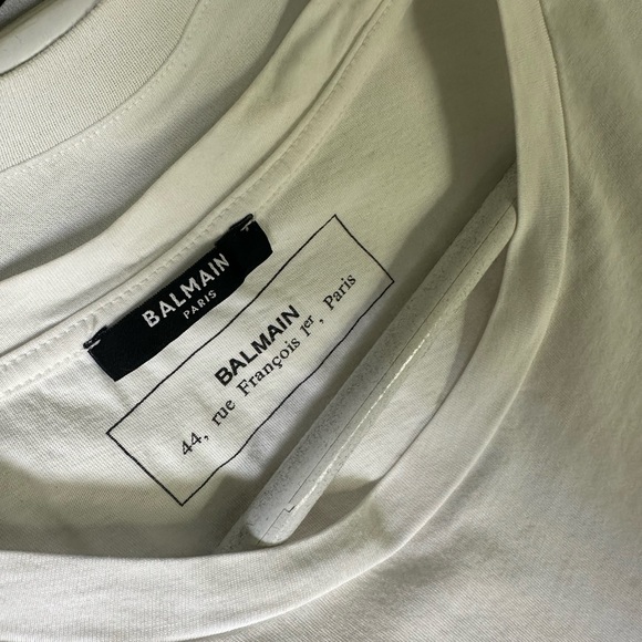 T-SHIRT WITH MIRROR LOGO IN WHITE,SILVER - Picture 3 of 4